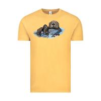Vintage Mustard california sea otter Vintage Tee - LillyAllenDesigns