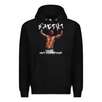 Black NATE DIAZ Premium Hoodie - artisFamous