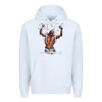 White NATE DIAZ Premium Hoodie - artisFamous