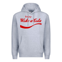Heather Grey enjoy woke a cola Premium Hoodie - artisFamous
