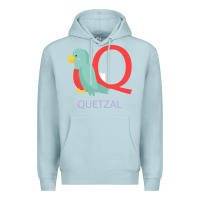Blue Mist Cute Quetzal Kid's Premium Hoodie - artisFamous
