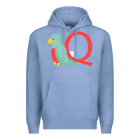Colony Blue Cute Quetzal Kid's Premium Hoodie - artisFamous