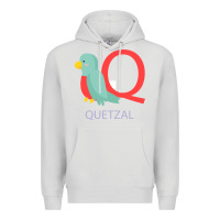 Dove Grey Cute Quetzal Kid's Premium Hoodie - artisFamous