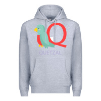 Heather Grey Cute Quetzal Kid's Premium Hoodie - artisFamous