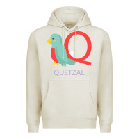 Oatmeal Heather Cute Quetzal Kid's Premium Hoodie - artisFamous