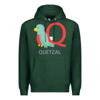 Sports Green Cute Quetzal Kid's Premium Hoodie - artisFamous
