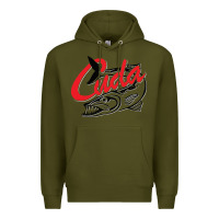 Army Green bara cuda Premium Hoodie - artisFamous
