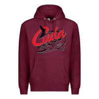 Burgundy bara cuda Premium Hoodie - artisFamous