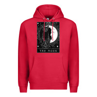Cardinal tarot card crescent moon and cat graphic Premium Hoodie - artisFamous
