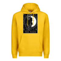Lemon tarot card crescent moon and cat graphic Premium Hoodie - artisFamous
