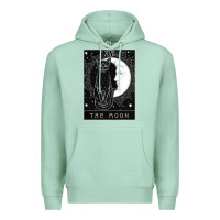 Tarot Card Crescent Moon And Cat Graphic Premium Hoodie | Teevron