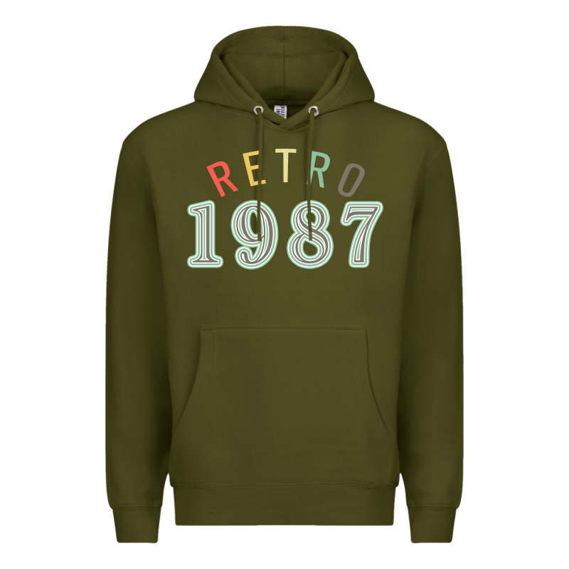 Retro 1987 Premium Hoodie by artisFamous | Teevron