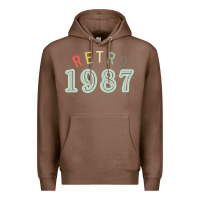 Chestnut Retro 1987 Premium Hoodie - artisFamous