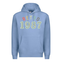 Colony Blue Retro 1987 Premium Hoodie - artisFamous