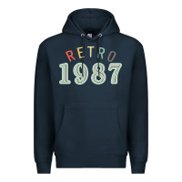 Navy Retro 1987 Premium Hoodie - artisFamous