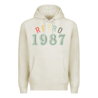 Oatmeal Heather Retro 1987 Premium Hoodie - artisFamous