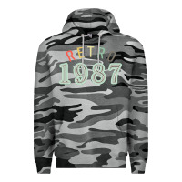 Slate Camo Retro 1987 Premium Hoodie - artisFamous
