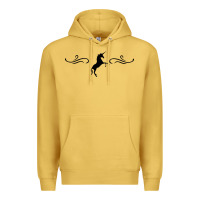 Antique Gold unicorn Premium Hoodie - artisFamous