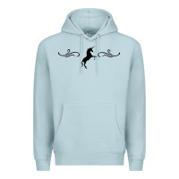 Blue Mist unicorn Premium Hoodie - artisFamous