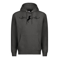 Charcoal Heather unicorn Premium Hoodie - artisFamous