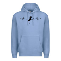 Colony Blue unicorn Premium Hoodie - artisFamous