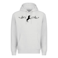 Dove Grey unicorn Premium Hoodie - artisFamous
