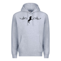 Heather Grey unicorn Premium Hoodie - artisFamous