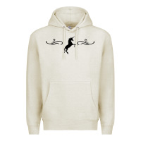 Oatmeal Heather unicorn Premium Hoodie - artisFamous
