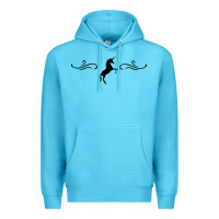 Ocean Blue unicorn Premium Hoodie - artisFamous