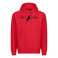 Red unicorn Premium Hoodie - artisFamous