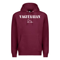 Burgundy vagitarian Premium Hoodie - artisFamous