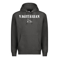 Charcoal Heather vagitarian Premium Hoodie - artisFamous