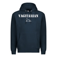 Navy vagitarian Premium Hoodie - artisFamous