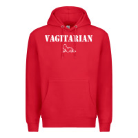 Red vagitarian Premium Hoodie - artisFamous