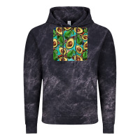 Cloud Black avacado with turquoise and leopard background mug coaster Vintage Hoodie - BarkalooDesign