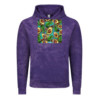 Cloud Purple avacado with turquoise and leopard background mug coaster Vintage Hoodie - BarkalooDesign