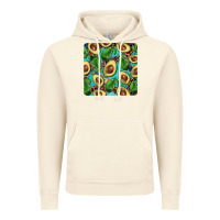 Vintage Artic avacado with turquoise and leopard background mug coaster Vintage Hoodie - BarkalooDesign