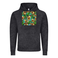 Vintage Black avacado with turquoise and leopard background mug coaster Vintage Hoodie - BarkalooDesign