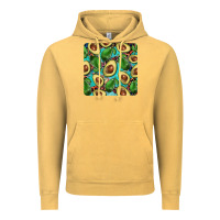 Vintage Mustard avacado with turquoise and leopard background mug coaster Vintage Hoodie - BarkalooDesign