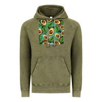 Vintage Olive avacado with turquoise and leopard background mug coaster Vintage Hoodie - BarkalooDesign
