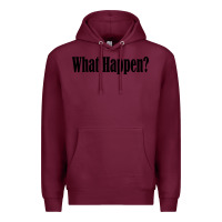 Burgundy what happen Premium Hoodie - artisFamous