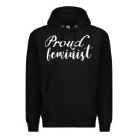 Black Proud feminist Premium Hoodie - artisFamous