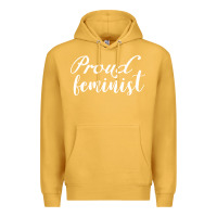 Mustard Proud feminist Premium Hoodie - artisFamous