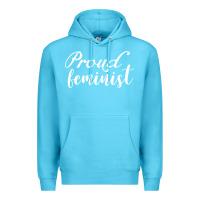 Ocean Blue Proud feminist Premium Hoodie - artisFamous