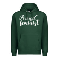 Sports Green Proud feminist Premium Hoodie - artisFamous