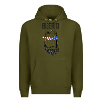 Army Green beer'd funny Premium Hoodie - artisFamous
