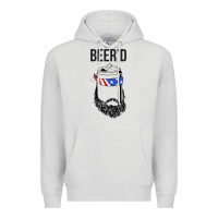 Dove Grey beer'd funny Premium Hoodie - artisFamous