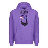Purple beer'd funny Premium Hoodie - artisFamous