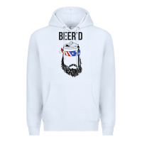 White beer'd funny Premium Hoodie - artisFamous