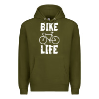 Army Green bike life Premium Hoodie - artisFamous